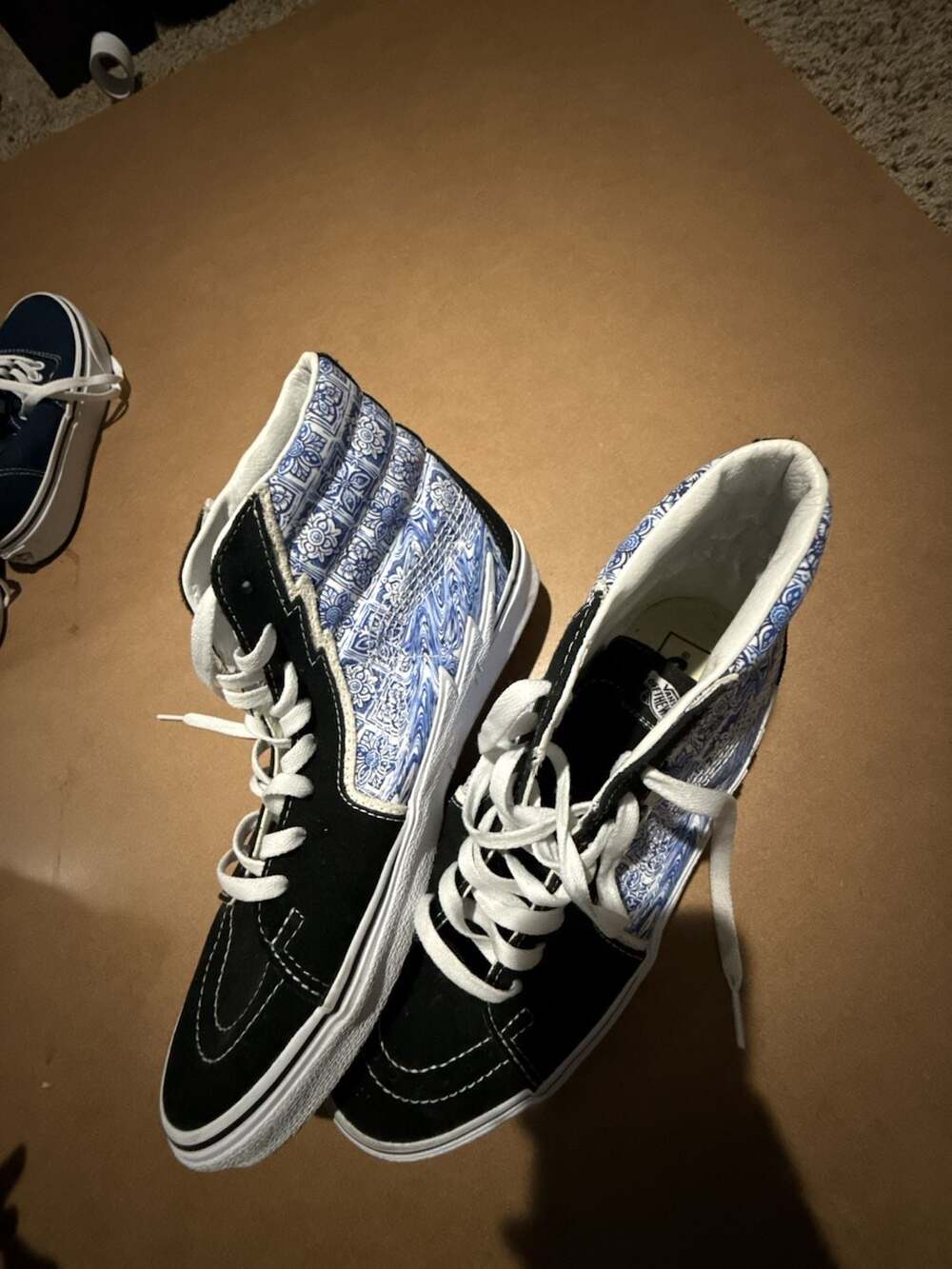 Vans Sk8-Hi Bolt Liquify Black Blue Sneakers